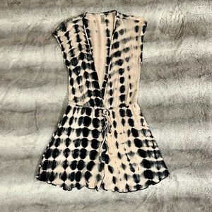 Mahina Cream & Gray Shibari Romper Size L